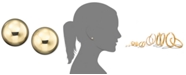 Macy's Gold Ball Stud Earrings (6mm) in 14k Yellow, White or Rose Gold